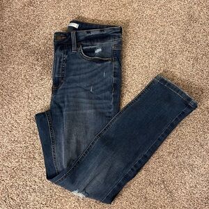 LC Lauren Conrad Medium Blue Skinny Ankle Jeans